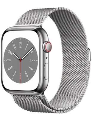 Apple Watch S8 LTE, Edelstahl