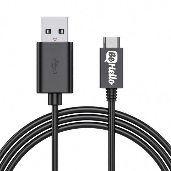 BeHello Charging Cable Micro USB 3m Black