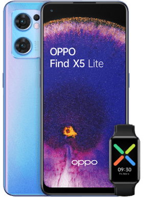 Oppo Find X5 Lite 5Gmit gratis Smartwatch