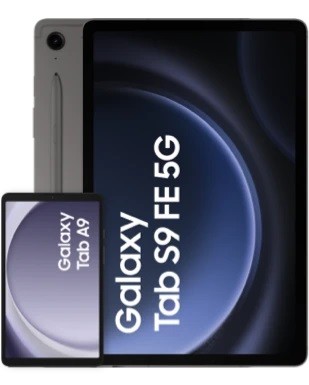 Samsung Galaxy Tab S9 FE 5G + Galaxy Tab A9 Wifi (grau), 64GB